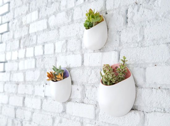 Wall-planter-white-painted-brick