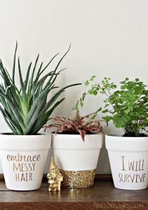 DIY Painted Pots