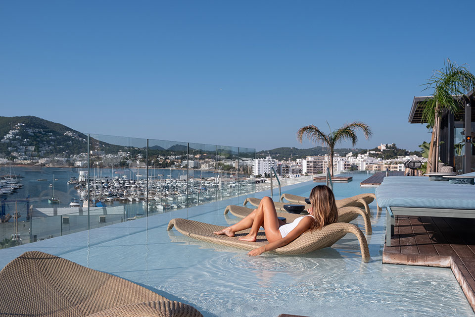 Rooftop pool in Ibiza, Aguas de Ibiza Grand Luxe Hotel