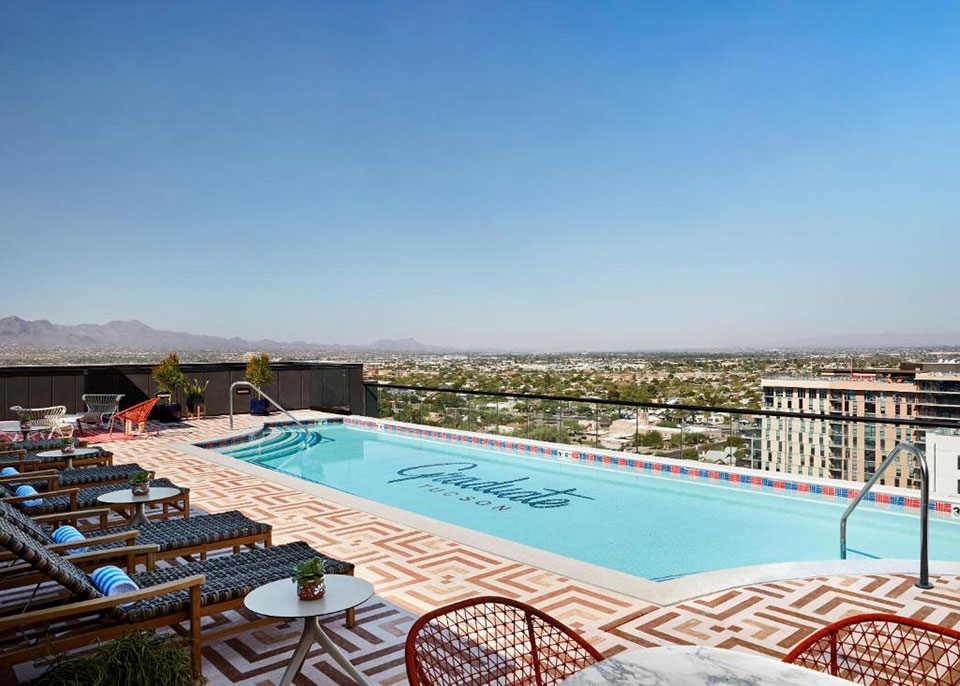 Rooftop pool in Tucson, Graduate Tucson